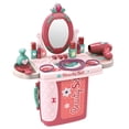 thumbnail image 1 of Coiffeuse 2 en 1 pour Jeu d'Imitation et Valise, Ensemble de Maquillage Beauté, 1 of 9