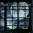 thumbnail image 7 of Halloween Glow in The Dark Decorations Weird Eyes Sticker Green Luminous Stars 3D Eyes Wall Decor Ghost Spooky Eyes Window Clings for Kids Halloween Party Supplies, 7 of 7