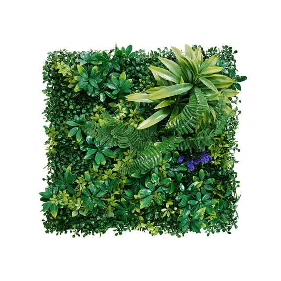 Artificial Grass Wall Panels 8 Pack, 20x20 inch 3D Boxwood Panels for Indoor Outdoor Decor, Privacy Hedge, Garden Fence Covering