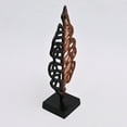 thumbnail image 4 of LiviNest Gold Leaf Table Sculpture: Compact Elegant Décor Accent - 17.5" Aluminum Leaf Art for Living Room Office - Gold & Black Modern Glam Décor, 4 of 5