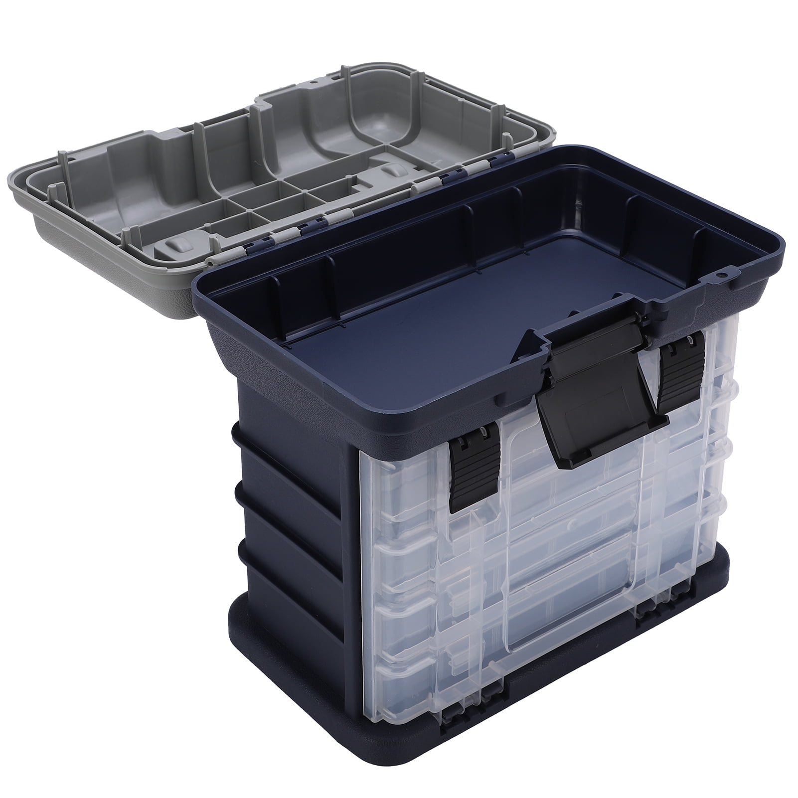 4 Layer Fishing Tackle Box, Layered Firm Classified Adjust Portable 4 Layers Fishing Case With Handle  For Sea Fishing For Boat Fishing