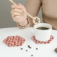 thumbnail image 5 of Kdxio Cute Strawberry Funny Coasters,4 Pcs Leather Coasters,Housewarming Gifts,Protect Furniture from Water Marks Scratch and Damage, 5 of 8