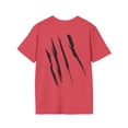 thumbnail image 2 of Effete Feline Claw Marks Scratch Unisex Softstyle T-Shirt, 2 of 12
