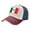 Navy And Red, variant on Men Women Mexican Flag Distressed Twill Cotton Baseball Cap Vintage Adjustable Dad Hat