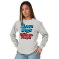 thumbnail image 3 of Love Dogs Tolerate People Antisocial Plus Size Long Sleeve Graphic Tee Shirt Brisco Brands 2X, 3 of 5