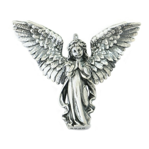 LINSION Pendants 925 Sterling Silver Charms Little Angels Pendant TA281