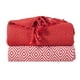 Affinitylinens DSTH100PCT-RED 100 % Coton Doux Tissage de Diamant Jeter Couverture&44; Rouge – image 1 sur 1