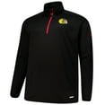 thumbnail image 2 of Men's Fanatics  Black Chicago Blackhawks Big & Tall Authentic Pro Quarter-Zip Top, 2 of 3