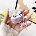 thumbnail image 3 of Cute Case Airpod 4 Case Cover 2025 for Girly Shell Pattern Bow Design Shockproof Airpod 4th Generation Headphone Cover, with Cleaning Kit & Bow Pearl Keychain, 3 of 7