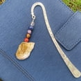 thumbnail image 3 of Mashaouyo ClearanceRetro Metal Bookmark, Star Sun and Moon Bookmark, Seven Chakra Crystal Healing Stone Crystal Beads and Natural Crystal Original Stone Pendant One Size Multi-Color, 3 of 9
