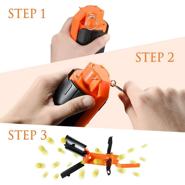 Aevdor CS-Grenade Set, 2Pcs Plastic Toy-Grenade para CS Nerf Rival Battle Game Aevdor Aevdor