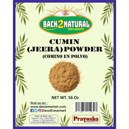 Back2Natural Cumin (Jeera) Powder Spice 56oz ~ All Natural | Vegan | Gluten Friendly | NON-GMO | Indian Origin