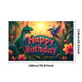 thumbnail image 2 of Yatrandify Cartoon Dinosaur Birthday Banner Colorful Animal Party Backdrop for Kids Celebration Indoor Decoration Birthday Party, 2 of 7