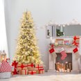 thumbnail image 2 of Gymax 7 FT Artificial Christmas Tree w/820 PE PVC Branch Tips & 340 LED Lights, 2 of 10