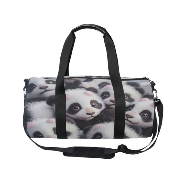 BZSMCE Bucket Sports Bag Creative The Panda Gathering Pattern Casual Simple Bag