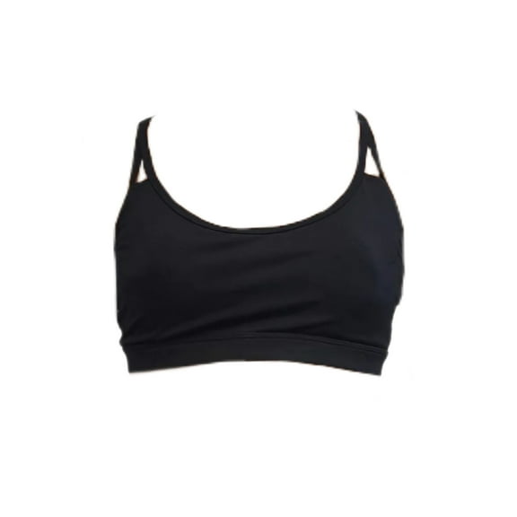 MARIKA Women's Medium Impact Dry-Wik Sports Bra, Black, Medium