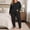 Black, variant on NominalSnug Womens Plus Size Pajamas Sets Long Sleeve Tops Sleepwear High Waisted Pants Cozy Homewear