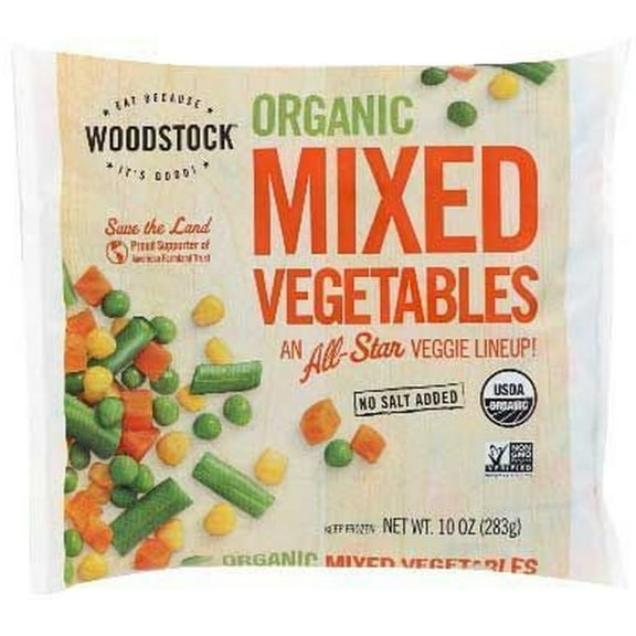 Woodstock Farms Organic Mixed Vegetable, 10 Ounce -- 12 per Case.