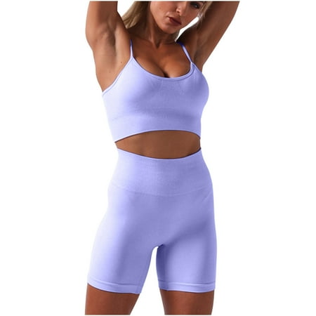 

Gyedtr Womans Clothing Women s Sports Yoga Bra And Shorts Sports Underwear Wearing Fitness Yoga Clothes Set