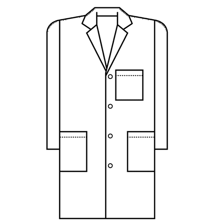 Meta Unisex 40" Long Labcoat, Style 6116