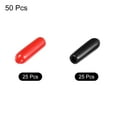 thumbnail image 3 of Unique Bargains 50pcs Rubber End Caps Cover Assortment 1/8 inch Screw Thread Protector for Screw Bolt Black Red, 3 of 5