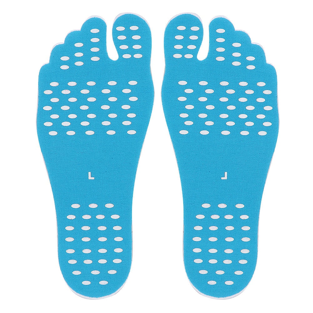 100 X Anti-Slip and Waterproof Unisex Beach Foot Pads Barefoot Foot Stickers XL 