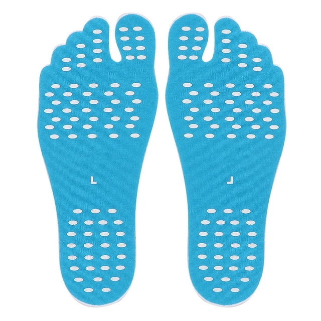 1 par de pegatinas adhesivas antideslizantes, impermeables y resistentes al calor para pies, para exteriores, playa y verano.