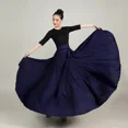 thumbnail image 2 of Vestido de talla grande para mujer, falda de baile moderno, traje elegante de 540 grados, para actuación en escenario y Carnaval, 720, 2 of 5