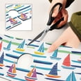 thumbnail image 6 of Yayeee Faucet Mat for Kitchen Sink 30" Diatomite Long Splash Guard Pad, Colorful Sailboats, 2 Pack, 6 of 7