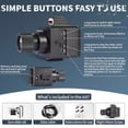 thumbnail image 5 of HD Infrared Night Vision Scope With Crosshair Night Vision Binoculars 7x Optical Zoom Hunting Telescope 4K HD Resolution Photo/Video Support Portable And Compact Size. Use With Outdoor Observation, 5 of 12