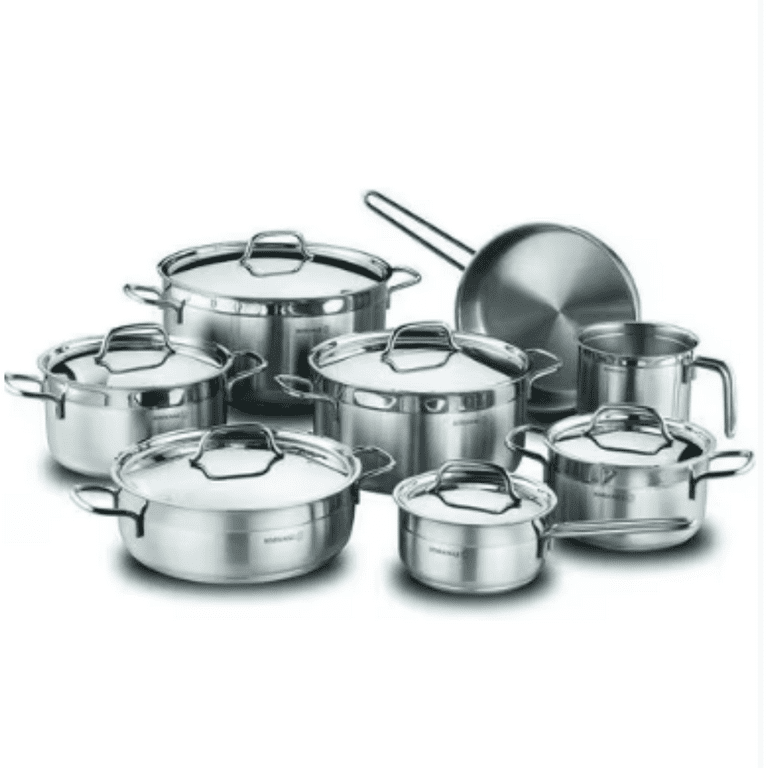 Korkmaz Alfa Grande 14 Piece Cookware Set, Matmazel Home Goods