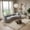 Grey, variant on Curved Sectional Sofa with 4 Throw Pillows, Modern Luxury Chenille 4-Seater Cloud Couch with Deep Seat for Living Room, No Assembly Needed