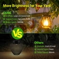 thumbnail image 3 of Solar Lanterns Outdoor Waterproof, 4 Pack Upgraded Metal Hanging Solar Lights Outdoor Lanterns, Brighter Auto On/Off Outdoor Hanging Lantern for Yard Patio Pathway Porch Garden Decor, 3 of 8