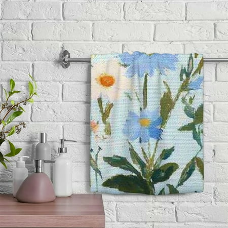 

ZFLMY Flowers Soft Bath Towel 100% Polyester Funny Kitchen Towels Absorbent Hand Towels for Kitchens Bathrooms Showers 29.5x13.8 inches 29.5x13.8in