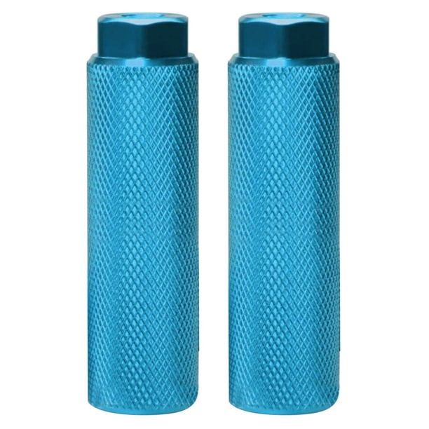Lot De 4 Piquets De Pédale BMX – Alliage D'aluminium, Jaune, 3/8″ – Antidérapants, Pour Vélo De Route, VTT, Piste