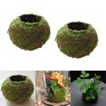 thumbnail image 1 of de 2 Ud para Planta , Decoración de Tejido Absorbente Natural ficinas / Ventanas / Cocinas 15cm CUTICAT Moss Ball Maceta, 1 of 7