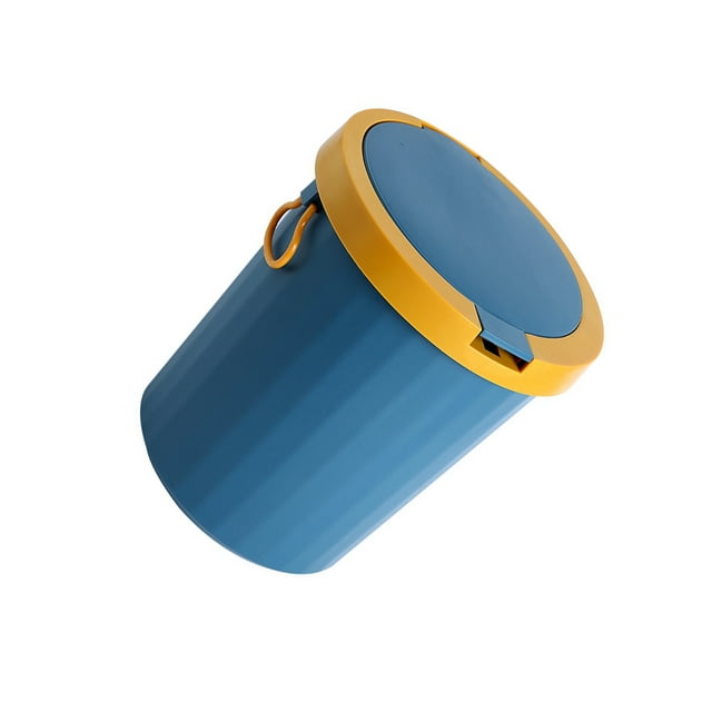 maskred Nordic Contrasting Color Trash Cans - Perfect Solution For Your Household Cleaning - Convenient And High-Quality Design blue medium size