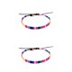 thumbnail image 3 of Guardurnaity Pulseras de estilo bohemio ajustable colorido trenzado playa vacaciones Boho decoración deportes al aire libre hombres mujeres 2Conjunto, 3 of 6