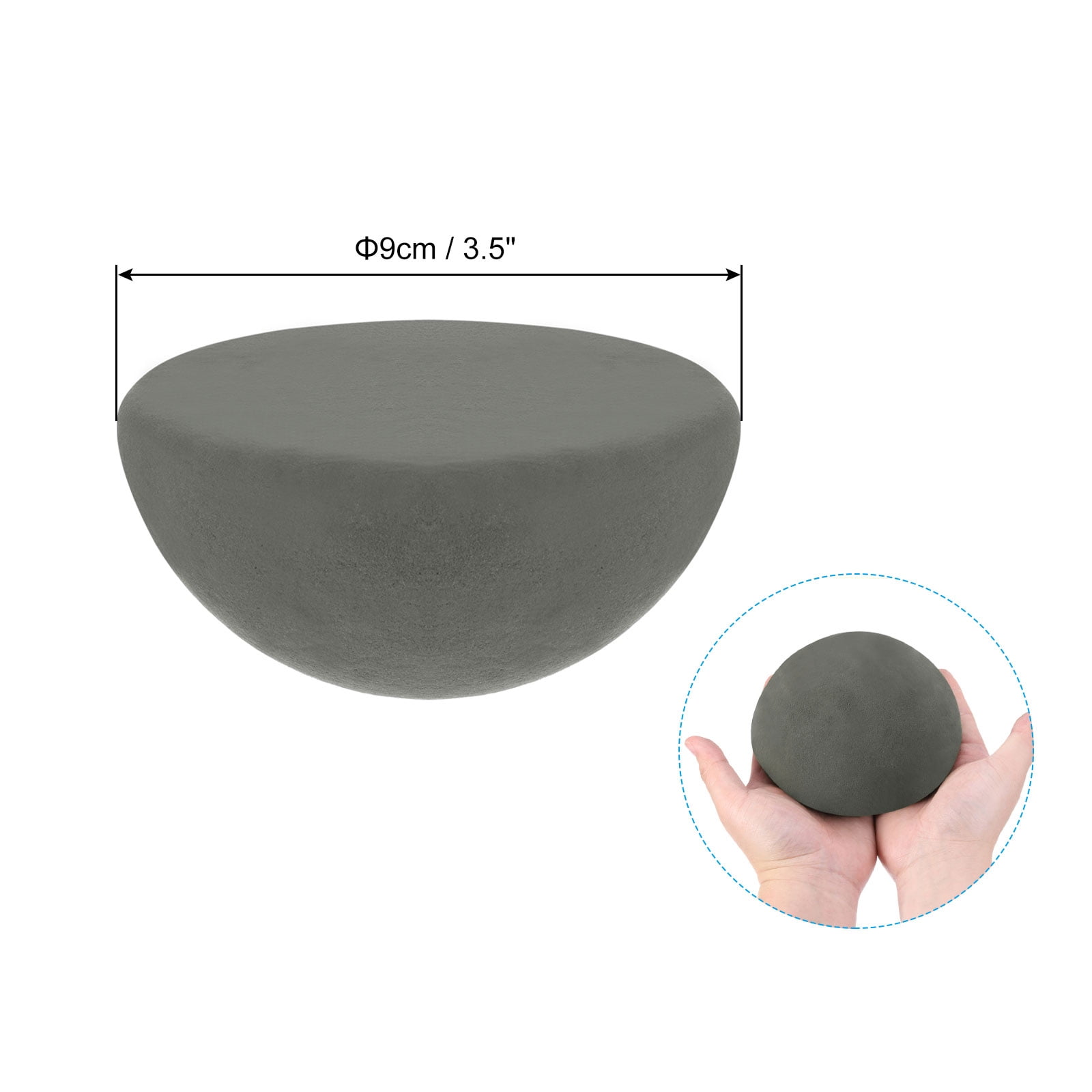 Uxcell Half Round Floral Foam 3.5" Dia Half Ball Floral Dry Foam Green Round Foam Blocks Craft Foam Green 16 Pack