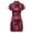 Wine, variant on Elegant Dress for Daily Wear - Ladies Etiquette Welcome Dress in Classic Cheongsam- for Everyday Occasions