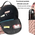 thumbnail image 5 of Lsque Dachshund Couple Pattern Backpack – School Travel Canvas Daypack with Ergonomic Padded Straps, Multiple Compartments & Leather Handle, 5 of 5