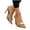 Gold, variant on BLTIBY Womens Sandals Stiletto High Heel Pointed Open Toe Shoes Glitter Glossy Party Dress Summer Fashion Slippers Black 41