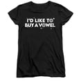 thumbnail image 4 of Popfunk Wheel of Fortune I'd Like to Buy a Vowel Women's T Shirt, Black, X-Large, 4 of 5