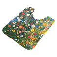 thumbnail image 7 of Yayeee Bath Rug for Bathroom Floor Non Slip Contour Fluffy Soft Absorbent Mat, 20"x24", Green Floral Garden, 7 of 7