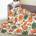 thumbnail image 6 of Pofeuu Autumn Pumpkins Print Ultra-Soft Micro Fleece Blanket,for Bed Or Sofa,All Season Throw Blankets Flannel Blanket-60"x50", 6 of 7
