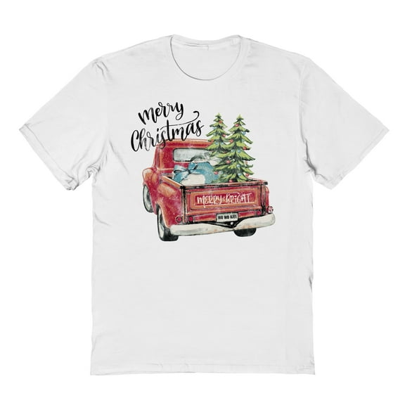 Haywood & Main Merry Chistmas Graphic White Men's Cotton T-Shirt