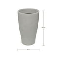 thumbnail image 2 of Ecobo 30.3 inches Eco-Friendly Round Pot Planter, Milano Indoor/Outdoor use, Durable, Versatile & Lightweight, Designed by Brazilian Artisans, Contemporary All-Weather Design – White, 2 of 4