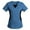 1-Blue, variant on 2025 Scrubs Top for Women Short Sleeve Color Block V Neck Shirt Nursing Working Uniform T-Shirts Scrub Tunic Blouse