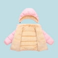 thumbnail image 4 of Boys Girls Kid Winter Thick Jacket Warm Zipper Hooded Windproof Coat Cute Outwear,2-6T, 4 of 8