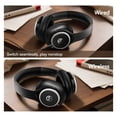 thumbnail image 4 of Active Noise Cancelling Headphones,60H Playtime Bluetooth 6.0 Wireless Headphones with Hi-Res Audio, Over Ear Headphones with Microphone, Deep Bass,Comfort Fit,Foldable Headset for Travel Office Game, 4 of 9